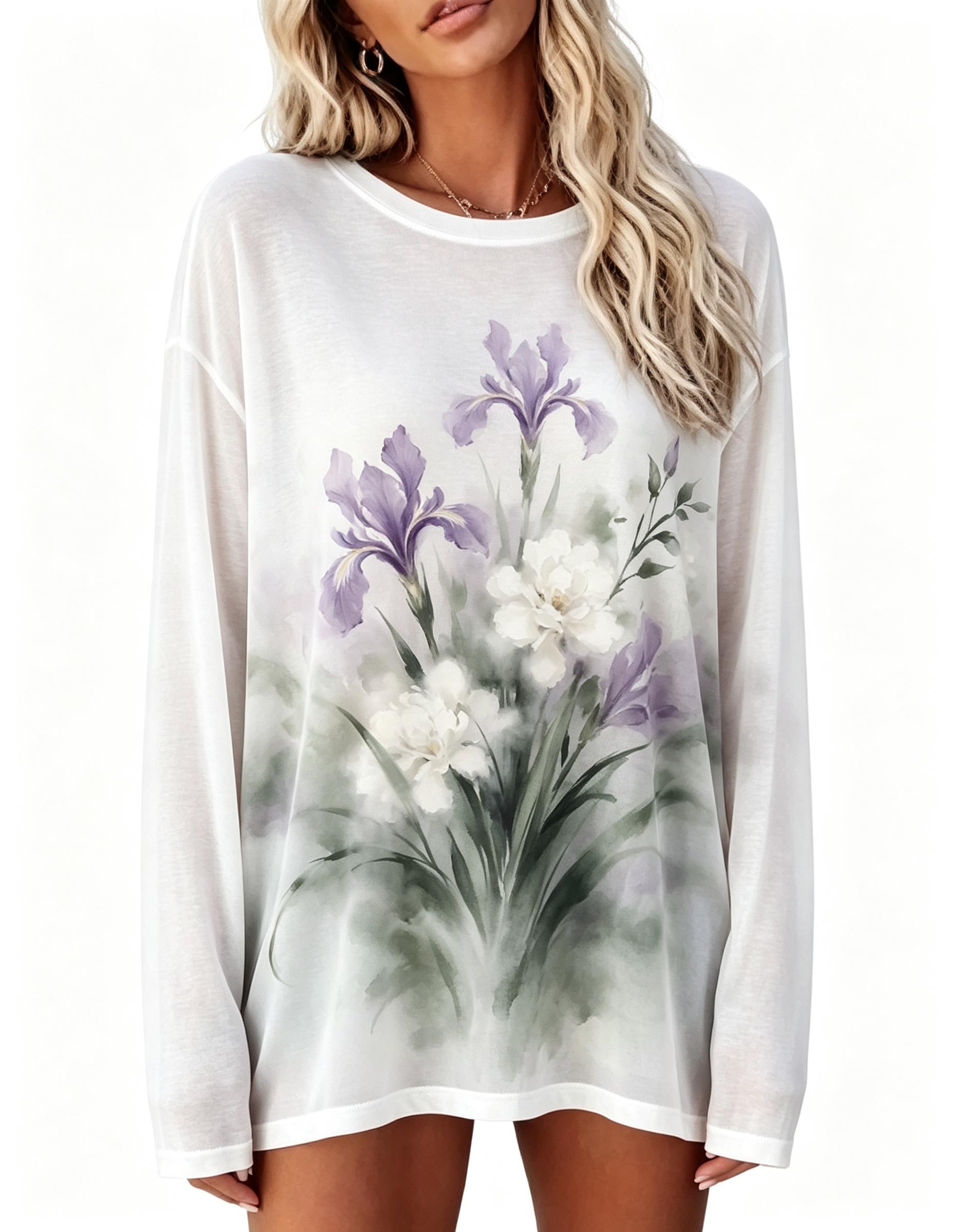 Dames T-shirt met lange mouwen - T-Shirts recensie en prijs