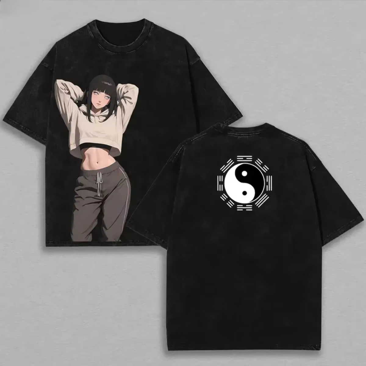 Hinata Hyuga T-shirt Naruto He - Acid Wash Vintage Graphic T Shirt recensie en prijs