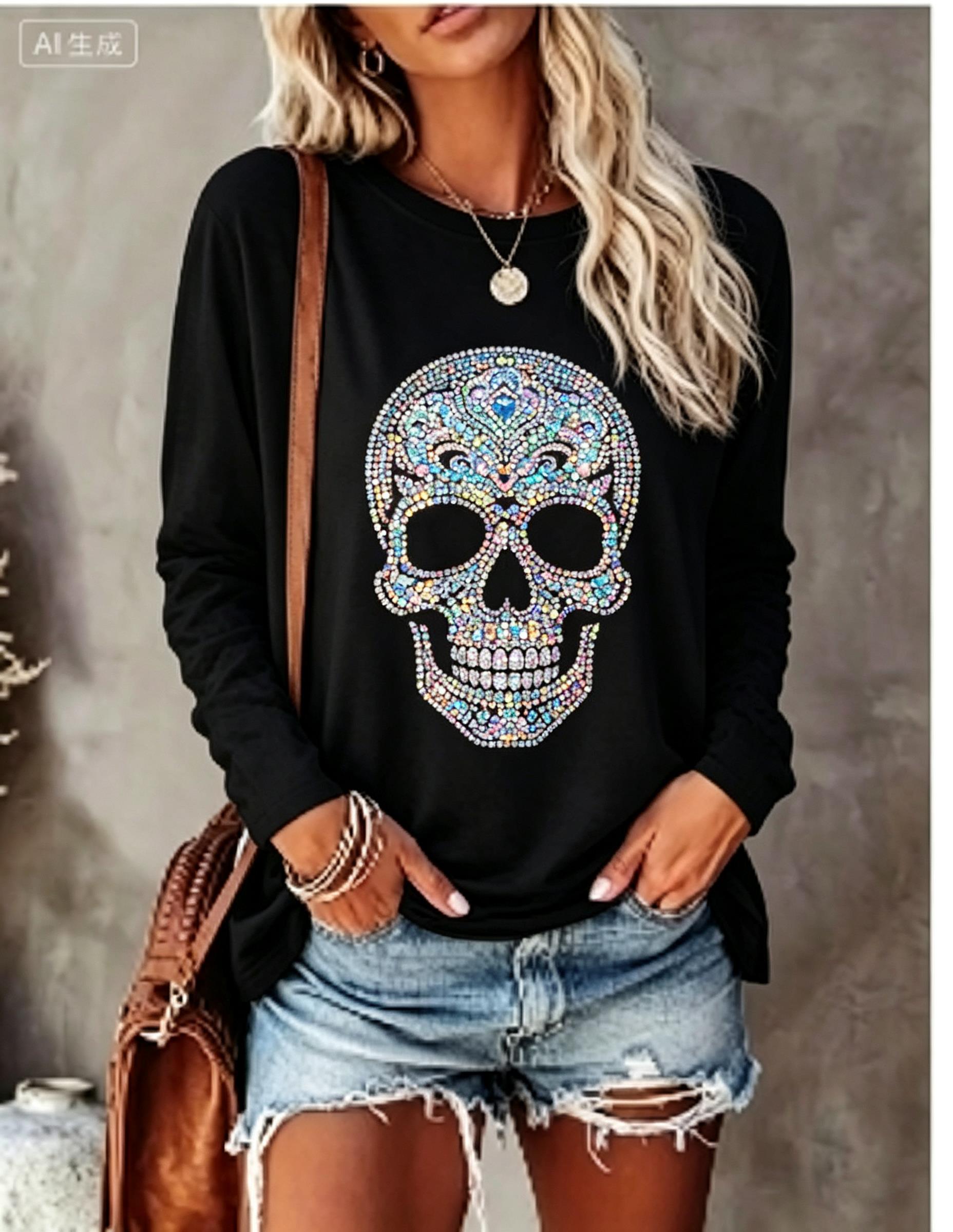 Dames T-shirt met lange mouwen - T-Shirts recensie en prijs